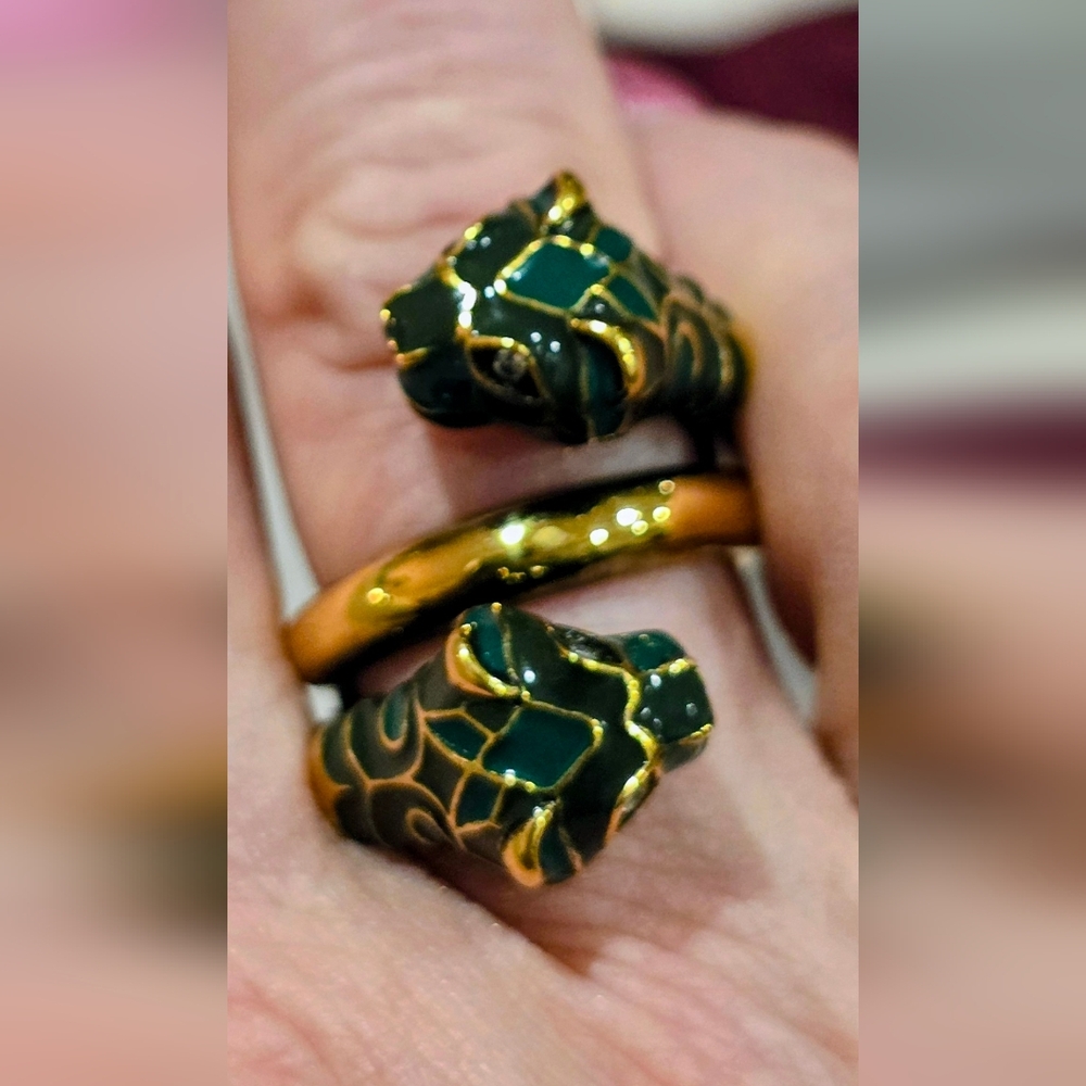 Gucci Tiger Head Ring, Box And Dustbag Size 8 - Picture 3 of 7